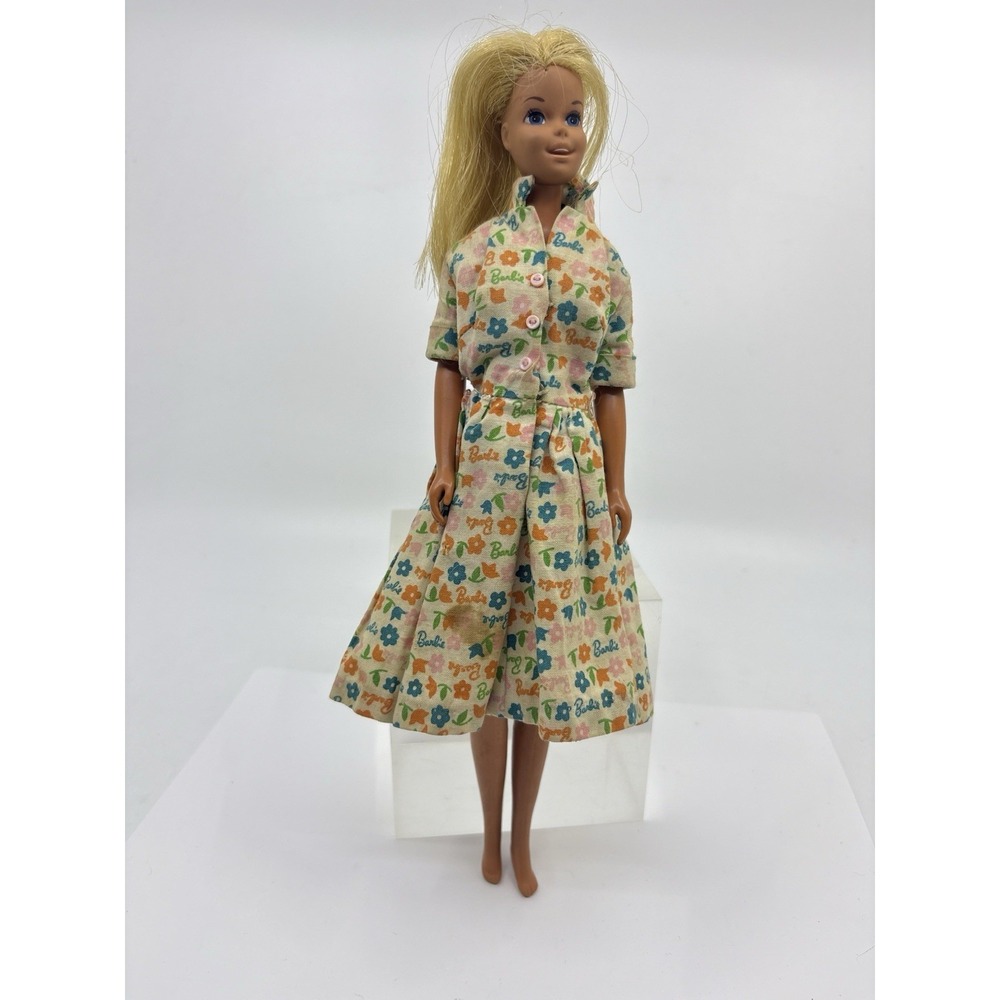 Vintage Barbie Learns To Cook  Dress &Hanger Only 1965 Mattel Read*